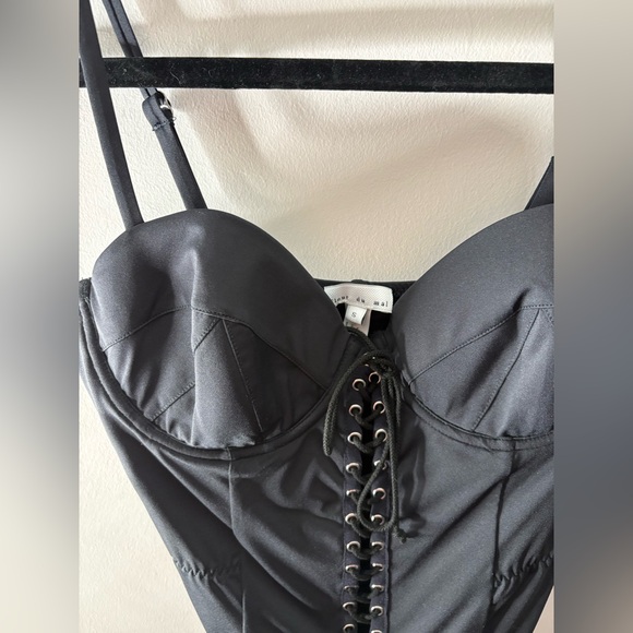 Fleur Du Mal One Piece Lace Up Bullet Swimsuit - Picture 5 of 8